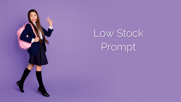 Low Stock Prompt