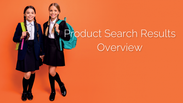 Product Search Results – Overview