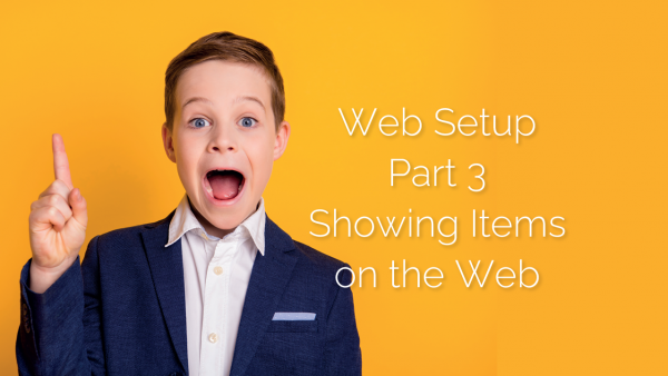 Web Setup – Part 3 – Showing Items on Web